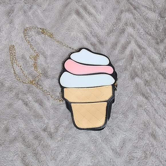 NEW Lot of Kawaii Ice Cream Purse Handbag and Coin Purse Keychain - Super cute! - Picture 3 of 9